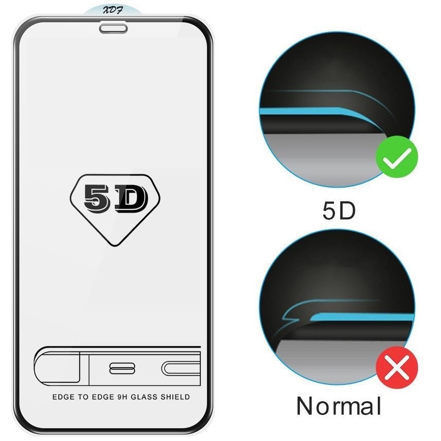 5D ochranné sklo Fénix pre Samsung Galaxy A22 5G - Čierna