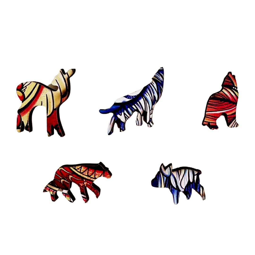 Drevené puzzle - Monkey/L