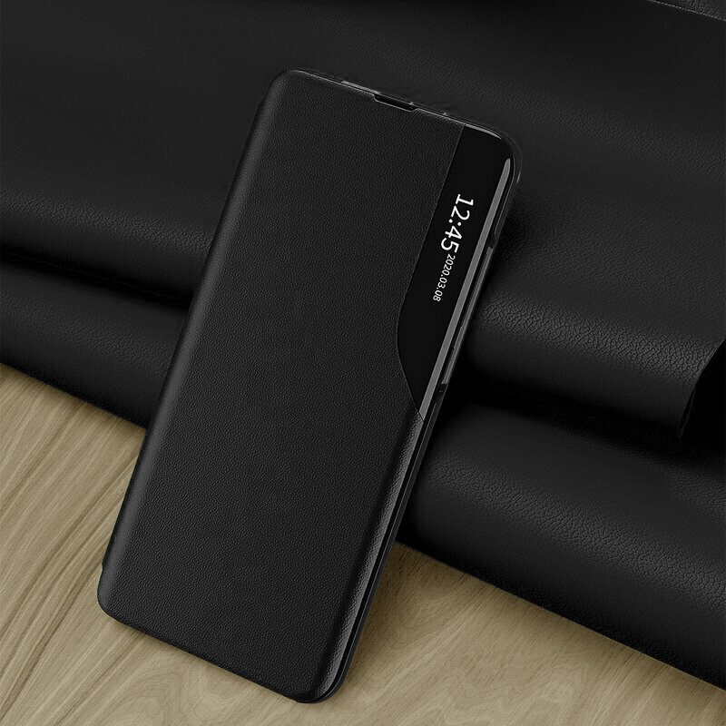 Elegantné knižkové puzdro View Case pre Xiaomi Redmi Note 13 - Čierna