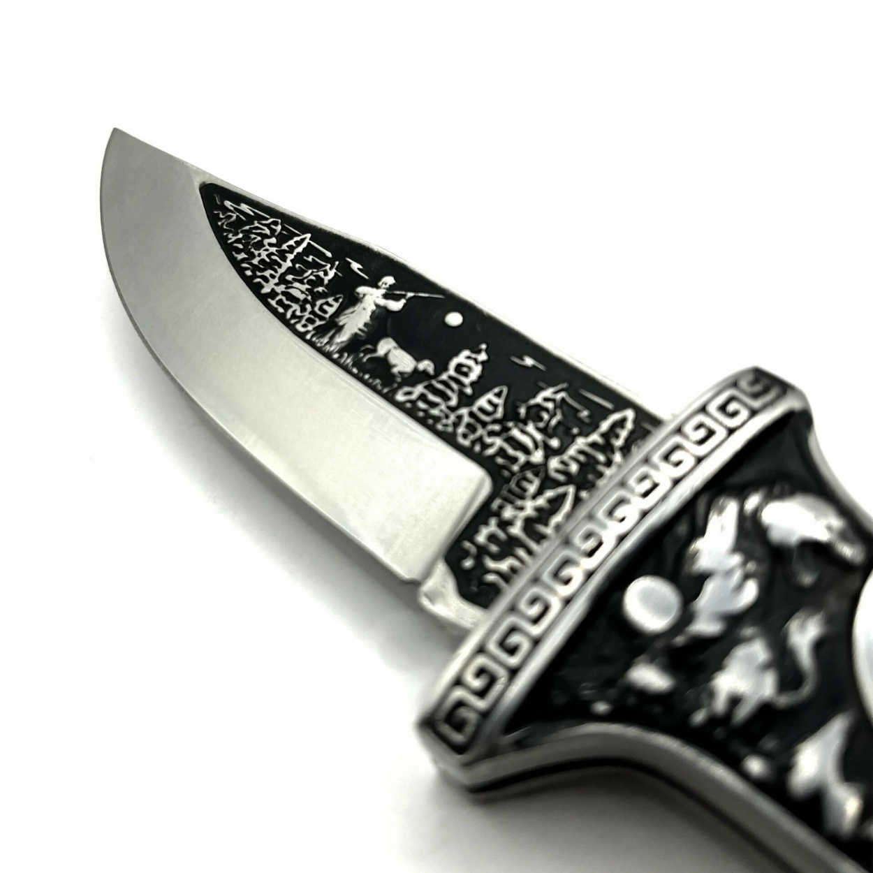 Outdoorový Skladací Nôž KB3188 - Čierna/2.Akosť