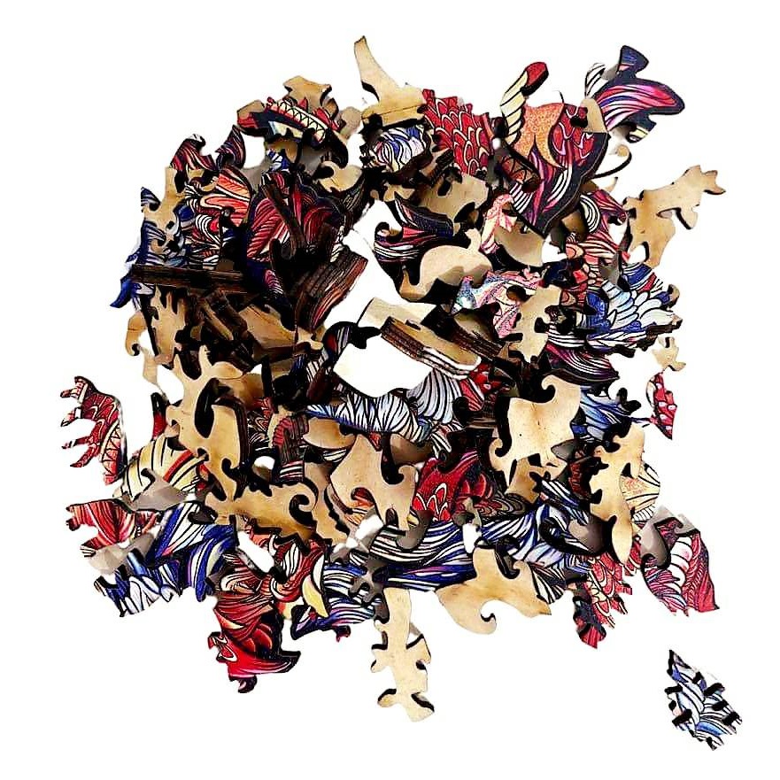 Drevené puzzle - Tiger/M