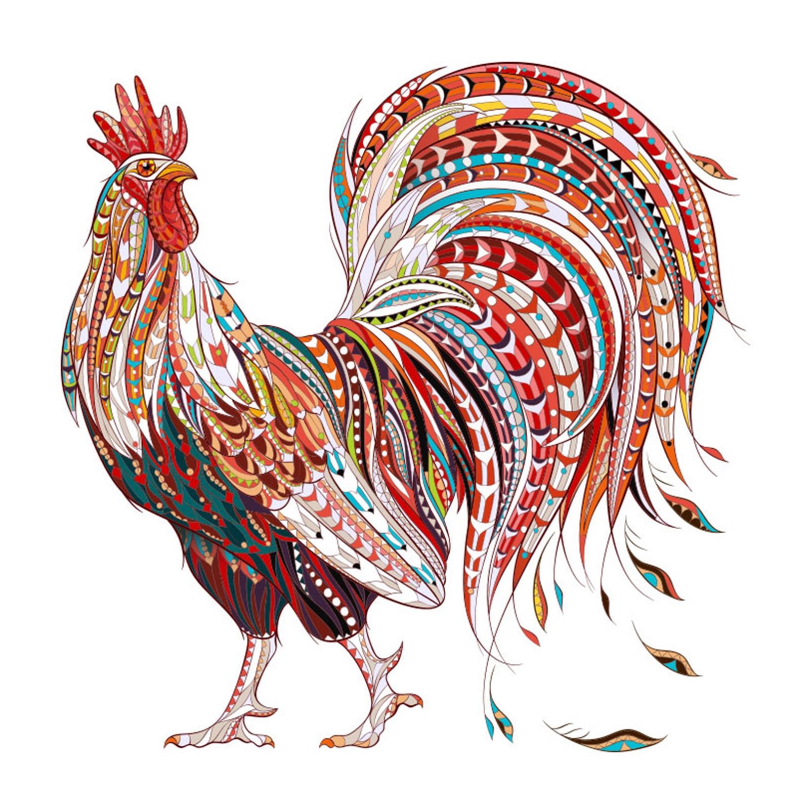 Drevené puzzle-Rooster/S