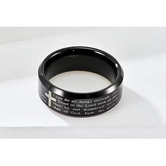 Prsteň SA-31849 - Čierna/55mm