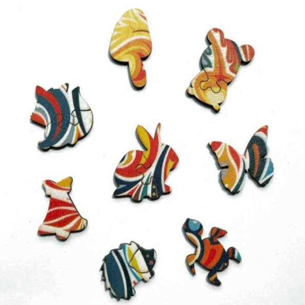 Drevené puzzle - Squirrel/L