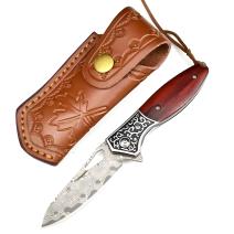 Damaškový outdoorový skladací nôž KA-31691 - Hnedá