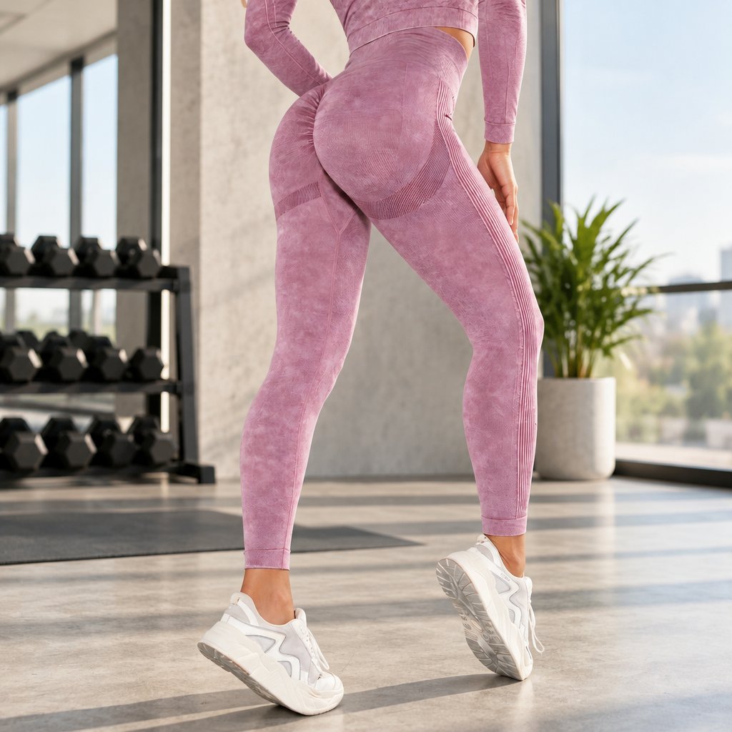 Push Up Legíny JE-15516 - Tmavo Ružová/M