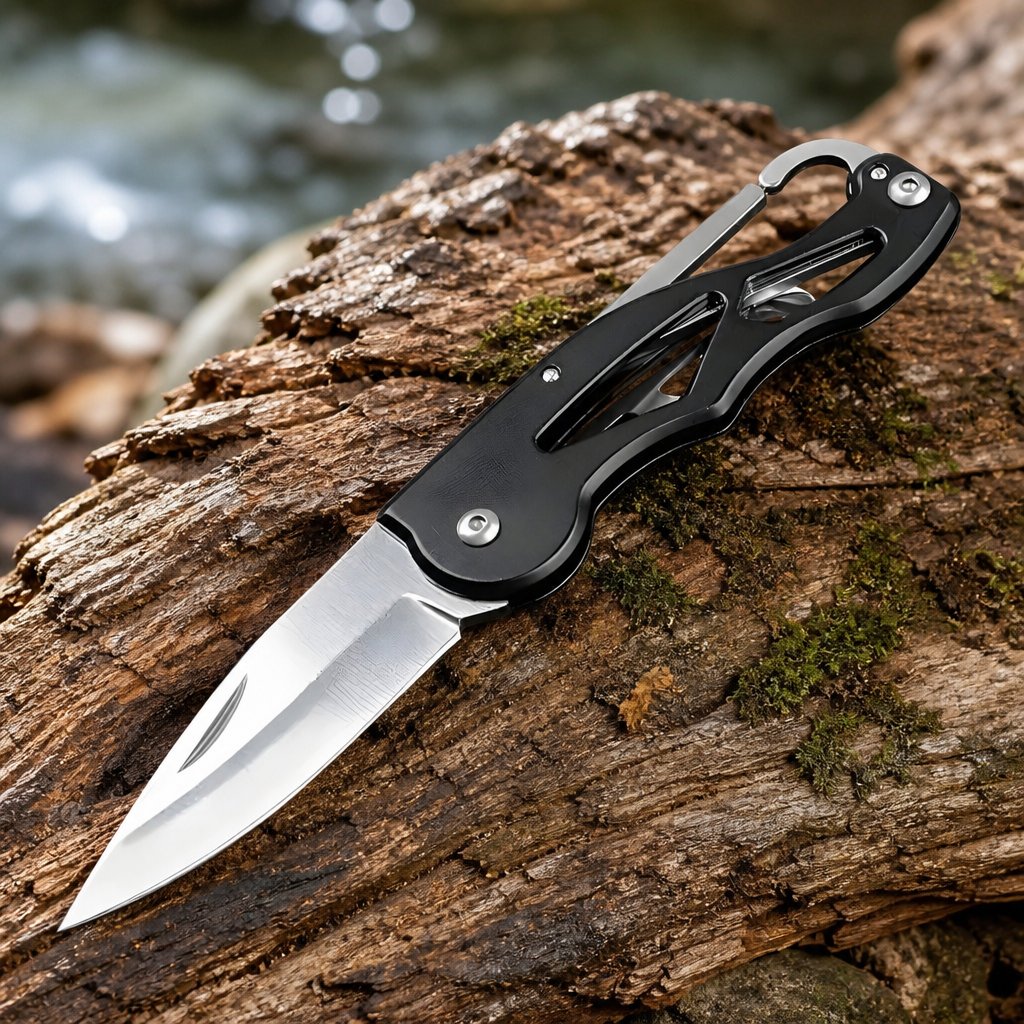 Outdoorový skladací nôž MA-27799 - Čierna