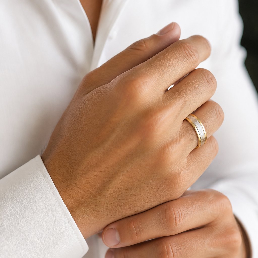 Prsteň WI-32380 - Zlatá/55mm
