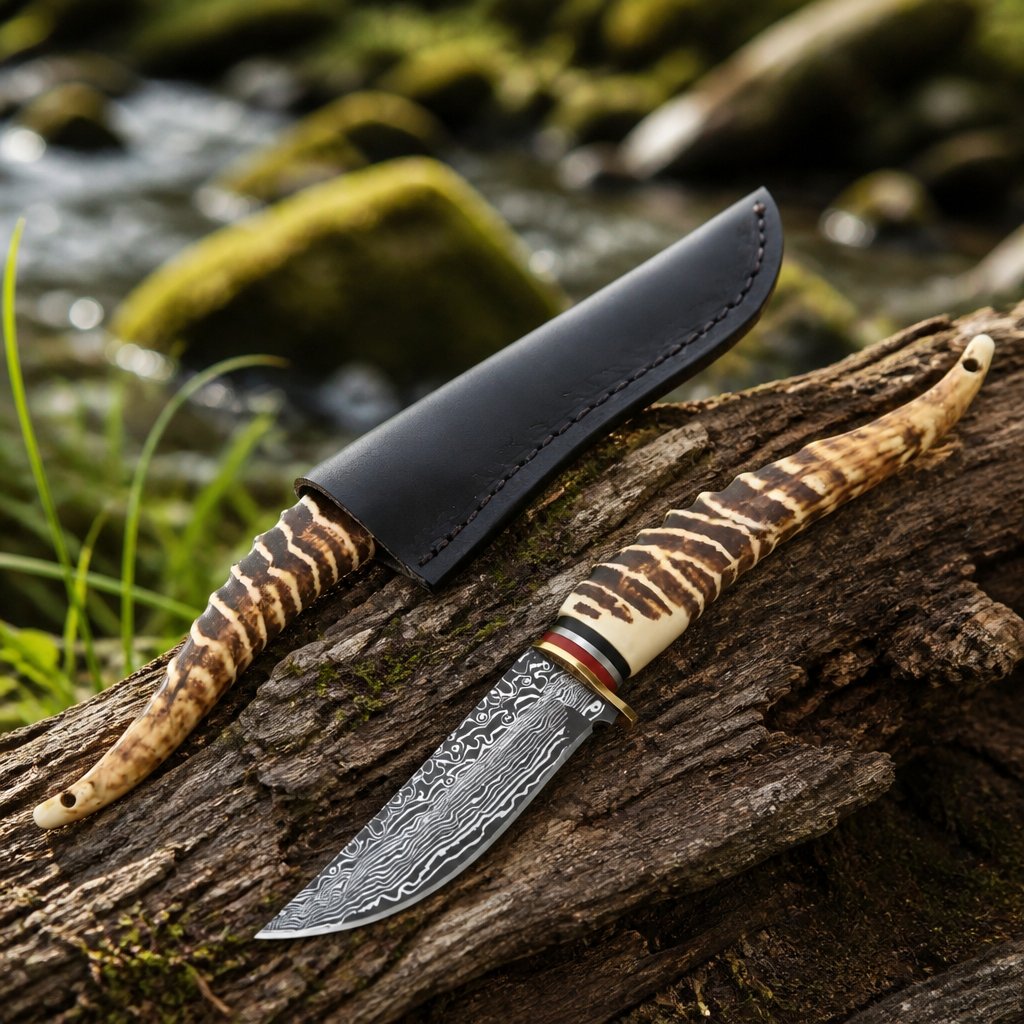 Outdoorový nôž UB-39070 - Strieborná/Hnedá